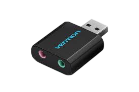 Tarjeta de sonido vention vab-s17-b/ 2.1/ negro