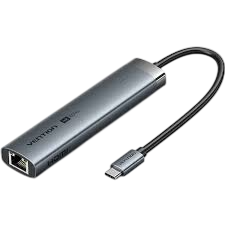 Docking usb tipo-c vention tgnhb/ 1xusb 3.2 tipo-c/ 2xusb/ 1xhdmi/ 1xrj45/ 1xusb tipo-c pd