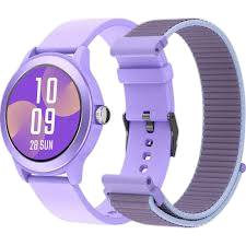 Smartwatch spc smartee duo vivo 9651t/ notificaciones/ frecuencia cardíaca/ púrpura/ incluye correa extra