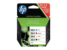 Cartucho de tinta original hp nº364 multipack/ negro/ magenta/ cian/ amarillo
