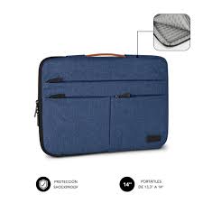 Funda subblim air padding 360 sleeve para portátiles hasta 15.6"/ azul