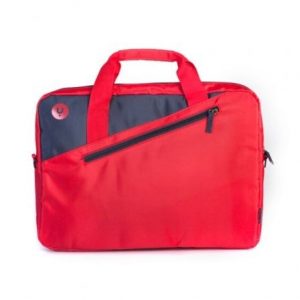 Maletín monray enterprise para portátiles hasta 15.6"/ negro/ rojo