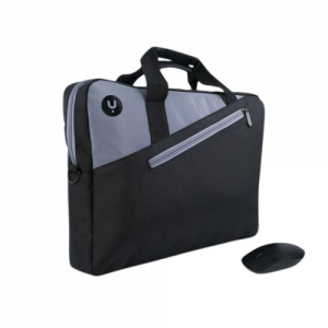 Maletín + ratón monray bureau kit para portátiles hasta 16"/ negro