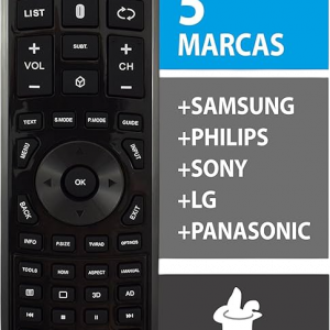 Mando universal magic 5 en 1 para tv samsung, lg, philips, sony y panasonic