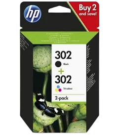 Cartucho de tinta original hp nº302 multipack/ negro/ tricolor