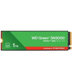 Disco ssd western digital wd green sn3000 1tb/ m.2 2280 pcie/ full capacity