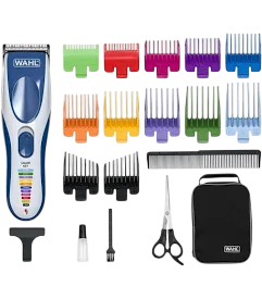 Cortapelos + recortadora wahl color pro/ con cable/ 9 accesorios