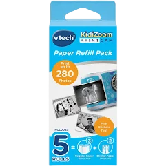 Pack 5 rollos papel térmico vtech para cámara print cam/ 3 rollos térmicos y 2 rollos pegatina