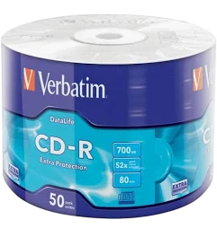Cd-r verbatim datalife 52x/ tarrina-50uds