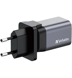 Cargador de pared universal gan verbatim gnc-35/ 1xusb tipo-c/ 1xusb/ 35w