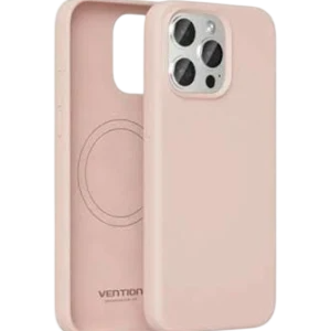 Funda silicona con magsafe vention kufp0-10/ compatible con iphone 15/ rosa