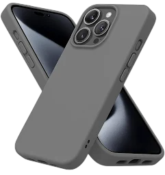 Funda silicona con magsafe vention kufm0-30/ compatible con iphone 15 pro/ gris grava