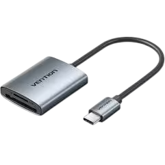 Lector de tarjetas externo vention clmh0/ usb tipo-c