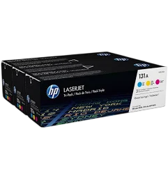 Tóner original hp nº131a multipack/ cian/ amarillo/ magenta