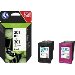 Cartucho de tinta original hp nº301 multipack/ negro/ tricolor