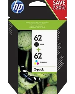 Cartucho de tinta original hp nº62 multipack/ negro/ tricolor